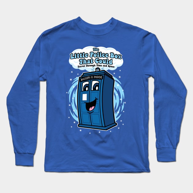 The Little Police Box Long Sleeve T-Shirt by mikehandyart